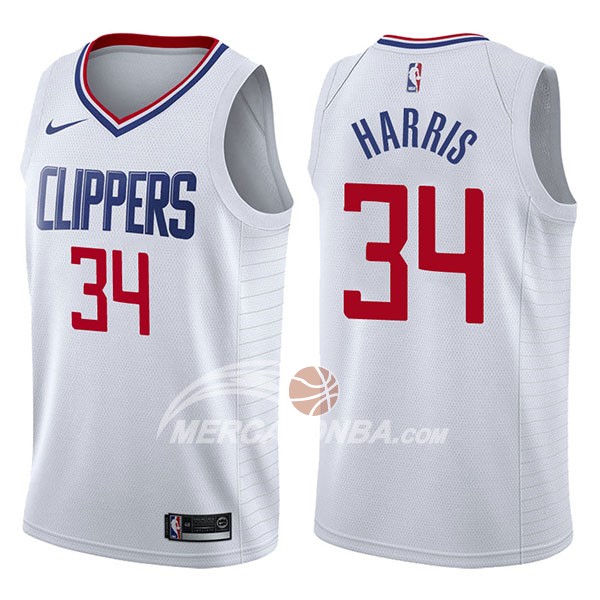 Maglia NBA Los Angeles Clippers Tobias Harris Association 2017-18 Bianco